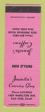 Matchbook Cover - Juanita's Coiffures Beauty Salon San Jose CA SAMPLE