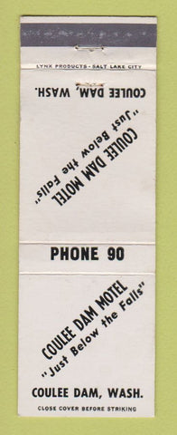 Matchbook Cover - Coulee Dam Motel WA low phone #