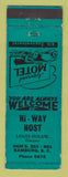 Matchbook Cover - HI Way Host Motel Bamburg SC WEAR