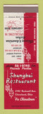 Matchbook Cover - Shanghai Chinese Restaurant Cleveland OH