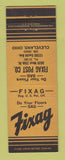 Matchbook Cover - Fixag Post for sagging floors Cleveland OH