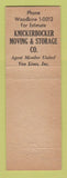 Matchbook Cover - Knickerbocker Moving Storage Cleveland OH CREASED