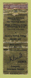 Matchbook Cover - Klindt Insurance San Jose CA Los Gatos WORN