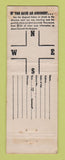 Matchbook Cover - Klindt Insurance San Jose CA Los Gatos WORN