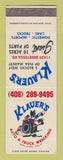 Matchbook Cover - Klauer's Auto Truck Wrecking San Jose CA SAMPLE