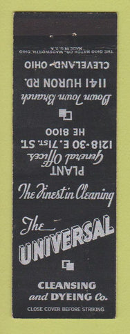Matchbook Cover - Universal Cleansing Dyeing Cleveland OH