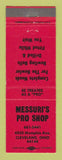 Matchbook Cover - Messuri's Pro Shop Bowling Cleveland OH