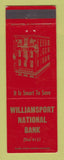 Matchbook Cover - Williamsport National Bank PA?