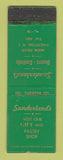 Matchbook Cover - Sunderland's Restaurant Tivewrton RI WORN