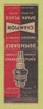 Matchbook Cover - Champion Spark Plugs WEAR