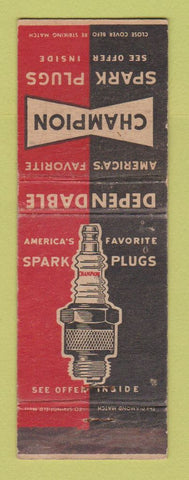 Matchbook Cover - Champion Spark Plugs WEAR