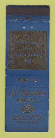 Matchbook Cover - El Rancho Motel Pasco WA WEAR
