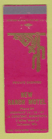 Matchbook Cover - New Ranch Motel La Crosse WI