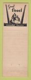 Matchbook Cover - American Hotel Bus Terminal Bethlehem PA