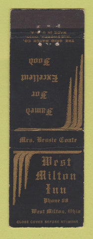 Matchbook Cover - West Milton Inn OH WEAR
