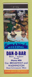 Matchbook Cover - Dan D Bar East Liverpool OH
