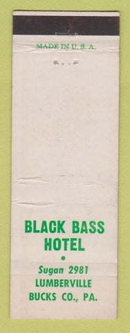 Matchbook Cover - Black Bass Hotel Lumberville PA
