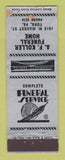 Matchbook Cover - AF Koller Funeral Home York PA WEAR