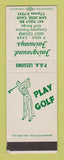 Matchbook Cover - Fairground Fairways Golf San Jose CA SAMPLE