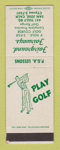 Matchbook Cover - Fairground Fairways Golf San Jose CA SAMPLE