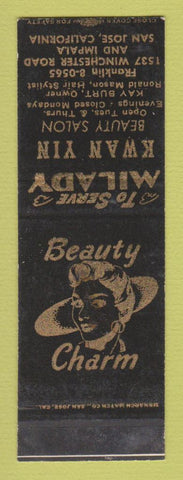 Matchbook Cover - Dwan Yin Beauty Salon San Jose CA SAMPLE WEAR