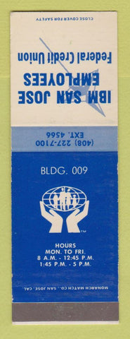 Matchbook Cover - IBM San Jose CA Employees Credit Union CA SAMPLE