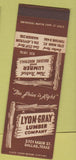 Matchbook Cover - Lyon Gray Lumber Dallas TX