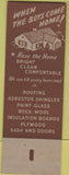 Matchbook Cover - Lyon Gray Lumber Dallas TX