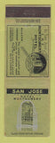 Matchbook Cover - Hotel Montgomery San Jose CA