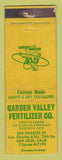Matchbook Cover - Garden Valley Fertilizer San Jose CA WEAR