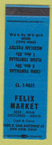 Matchbook Cover - Felix Market Grocery Mexican San Jose CA SAMPLE