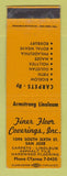 Matchbook Cover - Finer Floor Coverings San Jose CA SAMPLE