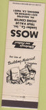 Matchbook Cover - Moss Lumber  Redding CA