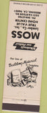 Matchbook Cover - Moss Lumber  Redding CA