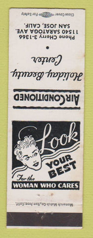 Matchbook Cover - Holiday Beauty Center Salon San Jose CA