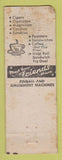 Matchbook Cover 1st Street News Fountain Frank Simonetti San Jose CA pinup WORN