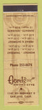 Matchbook Cover - Fjords Smorgette San Jose CA restaurant
