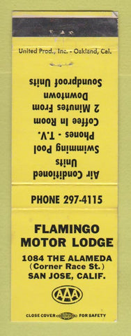 Matchbook Cover - Flamingo Motor Lodge San Jose CA