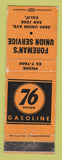 Matchbook Cover - Union 76 oil gas Foreman's San Jose CA WEAR