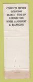 Matchbook Cover - Union 76 oil gas Foreman's San Jose CA WEAR