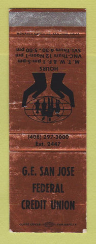 Matchbook Cover - GE Federal Credit Union San Jose CA SAMPLE WEAR