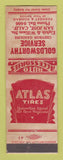 Matchbook Cover - Goldsworthy Chevron oil gas San Jose CA Atlas Tires WORN