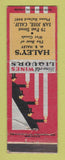 Matchbook Cover - Haley's Bar San Jose CA liquor store? WORN