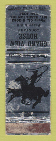 Matchbook Cover - Grand View House San Jose CA WORN
