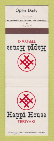 Matchbook Cover - Happi House Japanese Restaurant San Jose Santa Clara CA