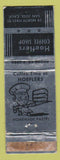 Matchbook Cover - Hoeflers Coffee Shop San Jose CA WORN
