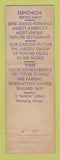 Matchbook Cover - Hawiian Gardens San Jose CA feature WEAR