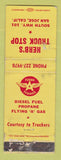 Matchbook Cover - Flying A oil gas Herb's San Jose CA WORN
