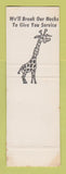 Matchbook Cover - Independence Insurance Service San Jose CA SAMPLE WEAR