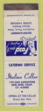 Matchbook Cover - Italian Cellar Restaurant San Jose CA WEAR